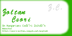 zoltan csori business card